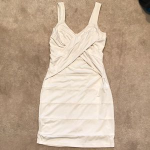 White stretchy party dress